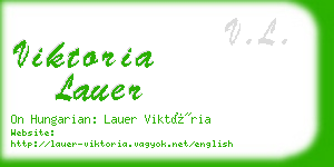 viktoria lauer business card